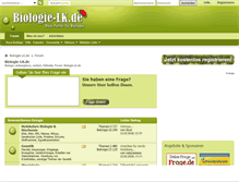 Tablet Screenshot of biologie-lk.de